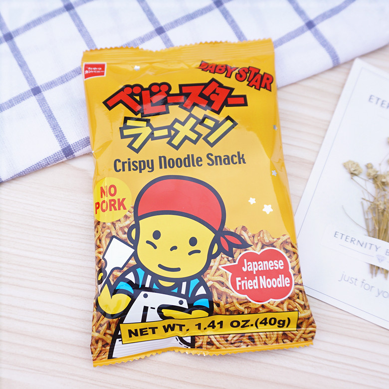 貝貝星炒面味零食面40G（日本進口袋）