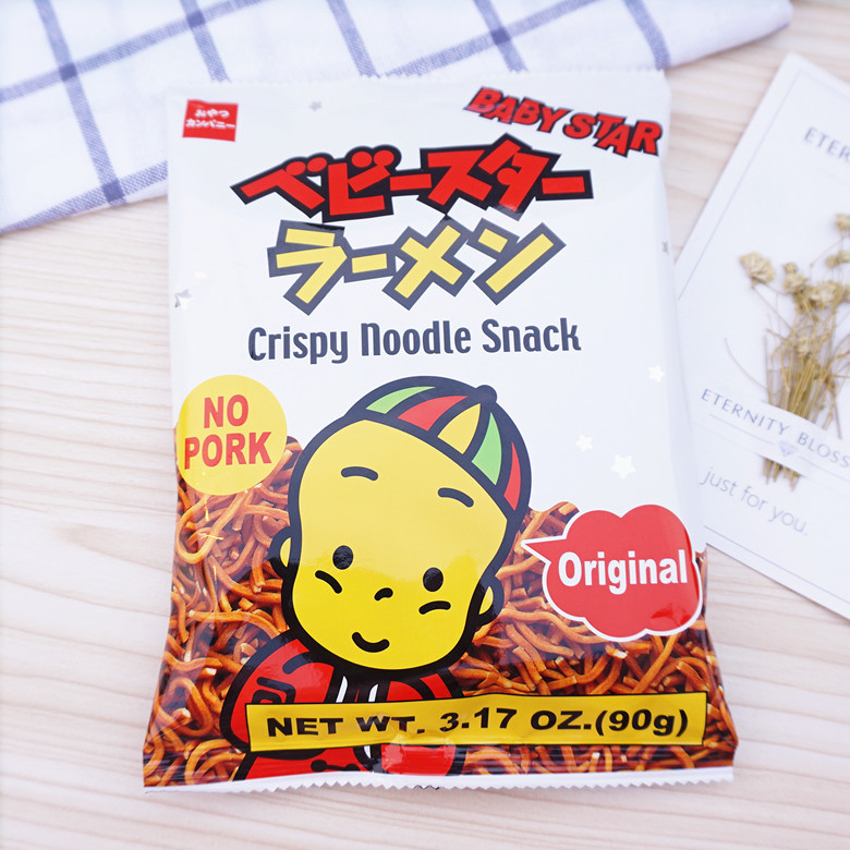 貝貝星零食面（寬面）37G（日本進口）